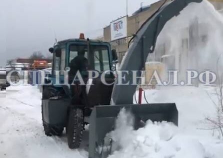 шнекороторный снегоочиститель для мтз