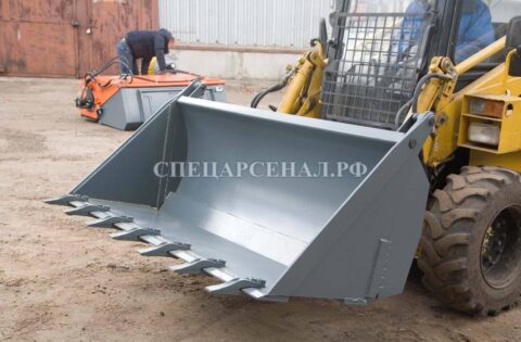 челюстной ковш на мини-погрузчик